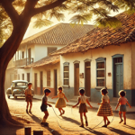 Niños jugando en la calle
